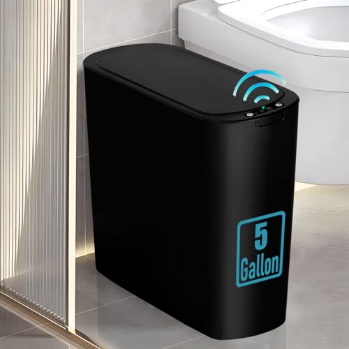 Black Automatic Motion Sensor Trash Can H536