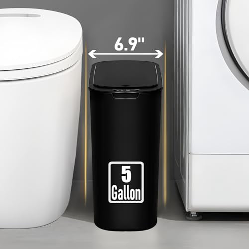 Black Automatic Motion Sensor Trash Can H536