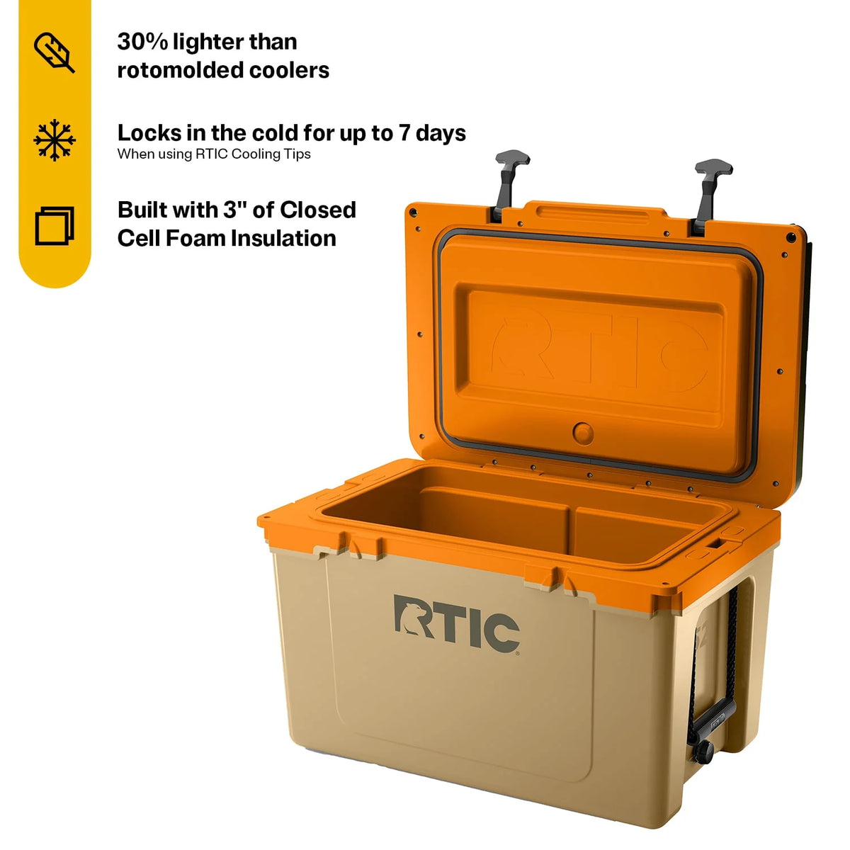 52 QT Ultra-Light Hard-Sided Ice Chest Cooler M1157