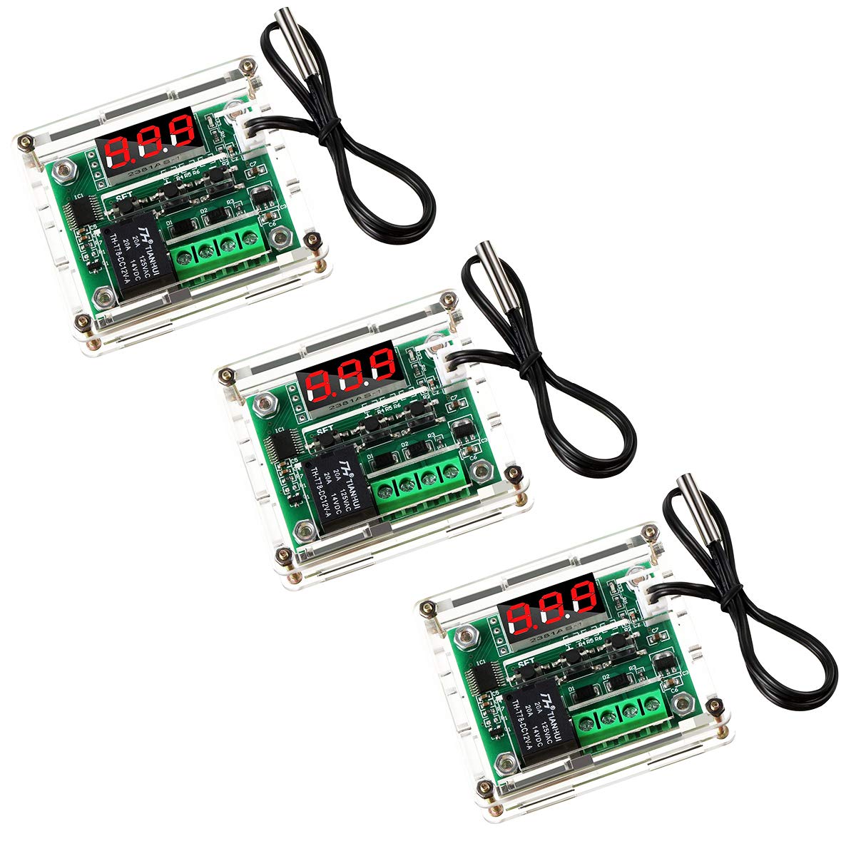 W1209 Digital Temperature Controller Module 3Pack with Case S384