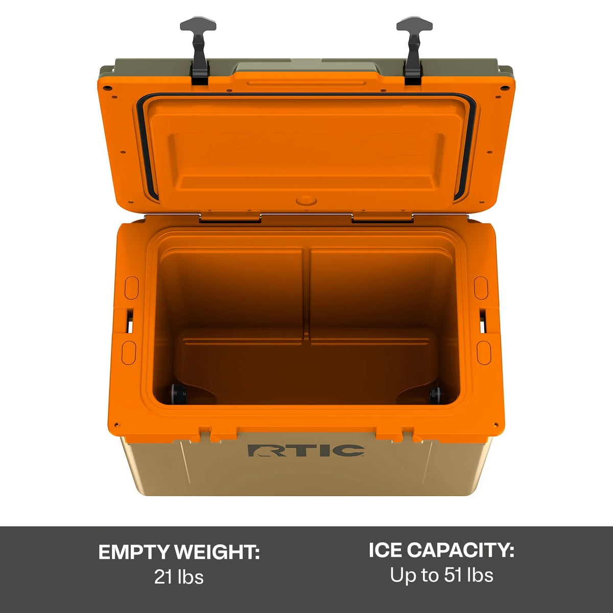 52 QT Ultra-Light Hard-Sided Ice Chest Cooler M1157